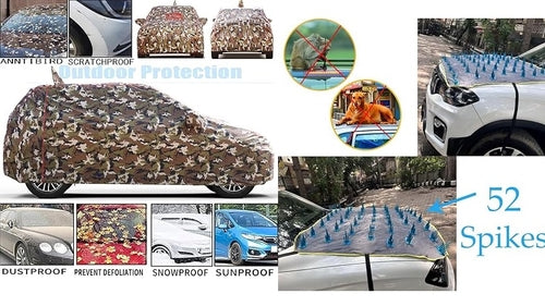 Waterproof Spike Bonnet Car Cover & Car Body Cover Combo
