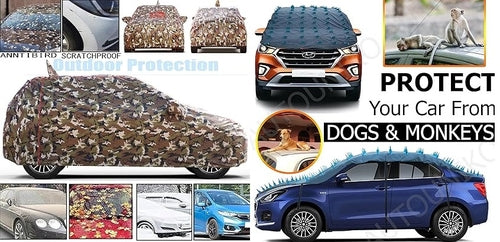Waterproof Spike Car Cover & Car Body Cover Combo