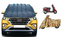 Waterproof Spike Car & Jungle Print Bike/Scooty Cover Combo